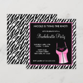 Dames Night Bachelorette Party uitnodigingen (Voorkant / Achterkant)