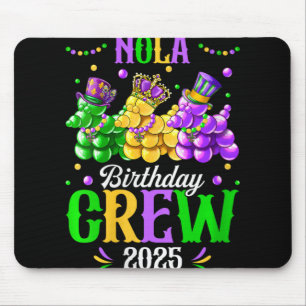 Dames Nola Verjaardag Crew 2025 New Orleans Mardi  Muismat