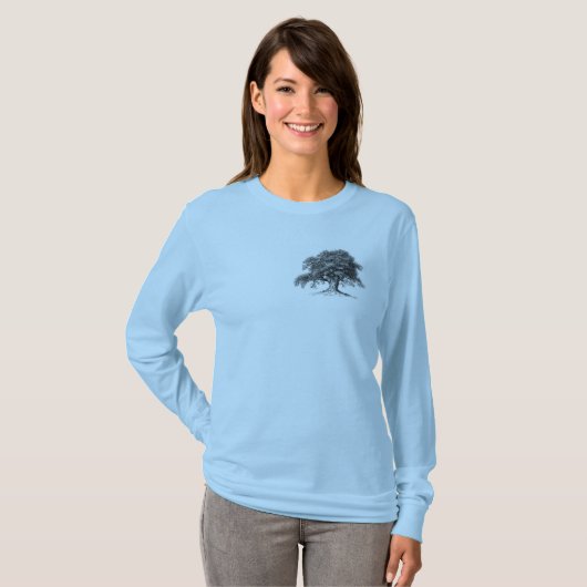 Dames Oak Tree T-shirt met lange mouwen (Voorkant volledig)