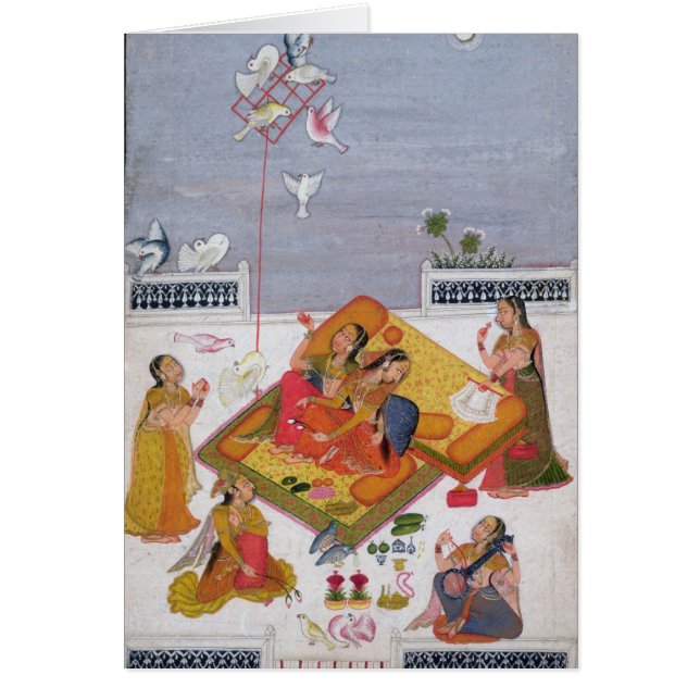 Dames observant les pigeons, 1770 (Devant)