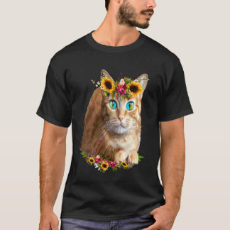 Dames Oranje Kat Eigenaar voor Meisjes Huisdier Bl T-shirt