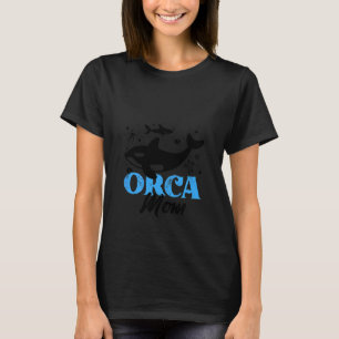 Dames Orca Grafisch Voor Vrouwen Meisjes Moeders W T-shirt