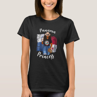 Dames Panama Princess Loves Coffee Panamese Afr T-shirt