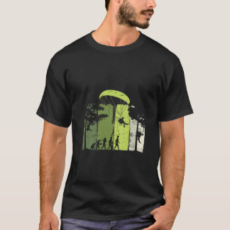 Dames Paragliding Paramotor Evolutie Extreme Sport T-shirt
