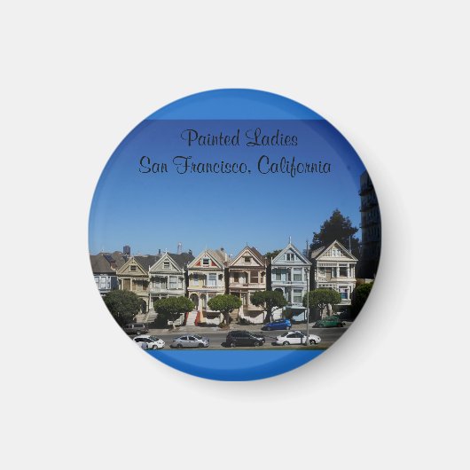 Dames peintes à San Francisco #3 Magnet (Devant)