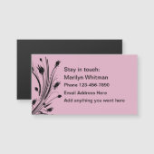 Dames Personal Koelkast Magnet Contact Kaarten (Voorkant / Achterkant)