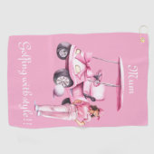 Dames personnalisées Golf Style serviette de golf (Horizontal)