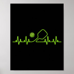 Dames pickleball kunst voor mannen vrouwen pickle poster