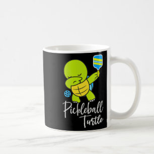 Dames pickleball schildpad grappige pickleball gra koffiemok