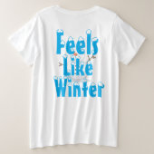 Dames Plus T-shirt (Design achterkant)