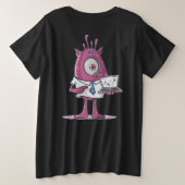 Dames Plus T-shirt (Design achterkant)