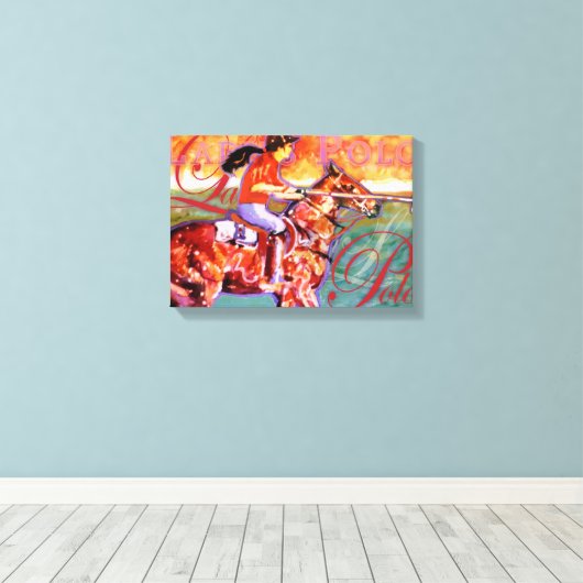 Dames Polo Canvas Afdruk (Insitu (Houten vloer))