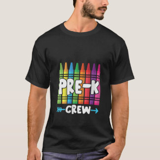 Dames Pre K Crew Lieve Kleuterschool Kleurpotlood T-shirt