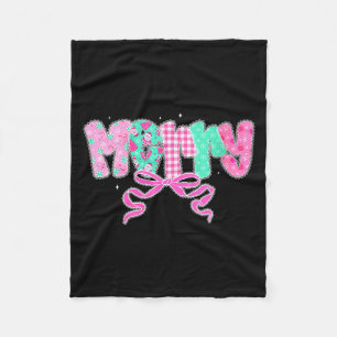Dames Preppy Coquette Vrolijke Strik Vintage Retro Fleece Deken