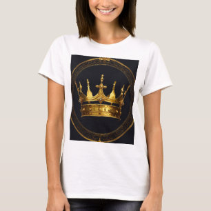 Dames Queen Logo T-Shirt Royal Crown Design Te
