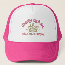 DAMES QUEEN RISE UP WITTE HETE ROZE SCHUIM TRUCKER