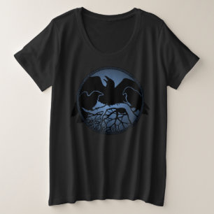 Dames Raven Shirt Native Raven Art Dames Shirt