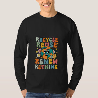 Dames Recycle Hergebruik Vernieuwen Heroverwegen G T-shirt