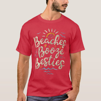 Dames Retro Vintage Beste Vriendin Meisjes Strande T-shirt
