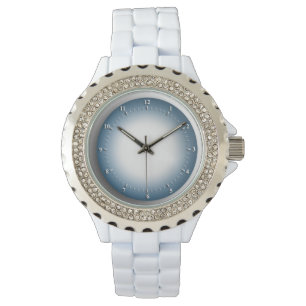 Dames Rhinestone Wit Emaille Horloge