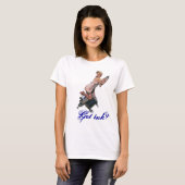 Dames Ringer "Avez-Vous De L'Encre ?" T-shirt (Devant entier)