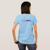Dames Ringer T T-shirt (Achterkant volledig)