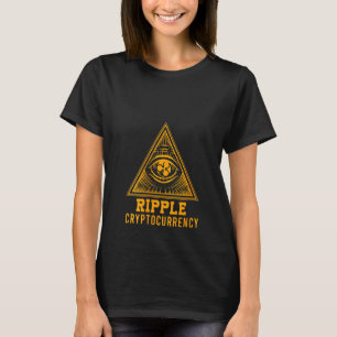 Dames Ripple Xrp Piramide Crypto Munt Geld Crypto T-shirt