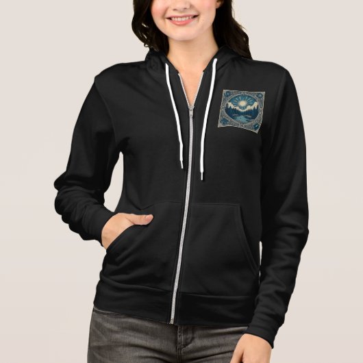 Dames rits hoodie (Voorkant)