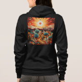 Dames ritskaptrui hoodie (Achterkant)