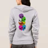 Dames ritssluiting hoodie (Achterkant)