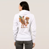Dames ritssluiting hoodie (Achterkant volledig)