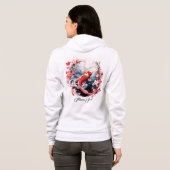 Dames ritssluiting hoodie (Achterkant volledig)