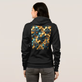 Dames ritssluiting hoodie (Achterkant volledig)