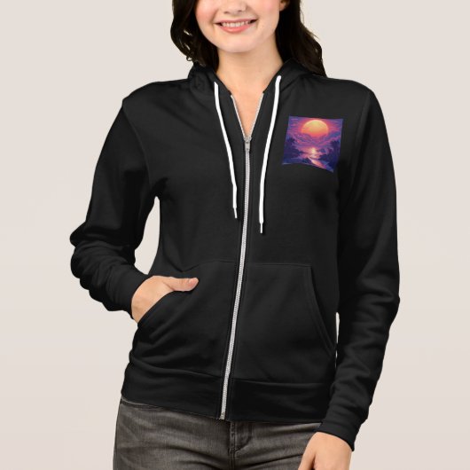 Dames ritssluiting hoodie (Voorkant)