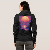 Dames ritssluiting hoodie (Achterkant volledig)