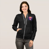 Dames ritssluiting hoodie (Voorkant volledig)