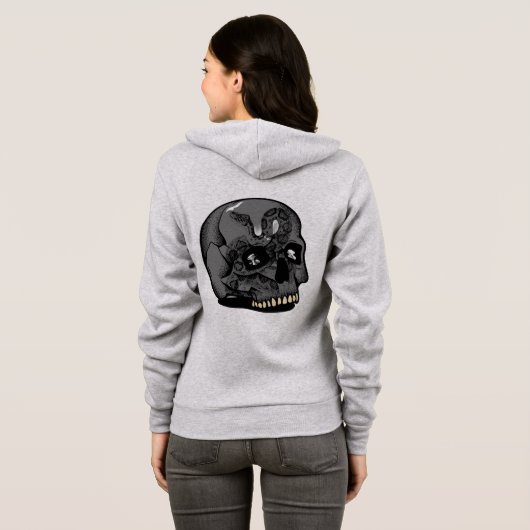 Dames ritssluiting Hoodie (Achterkant volledig)