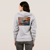 Dames ritssluiting hoodie (Achterkant volledig)