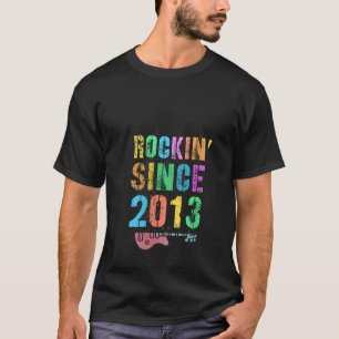 Dames Rockin' Sinds 2013 Vintage Rockster 10e Bi T-shirt