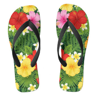 Dames Rode Bloemenslippers – Bloemrijke Comfortabe Teenslippers