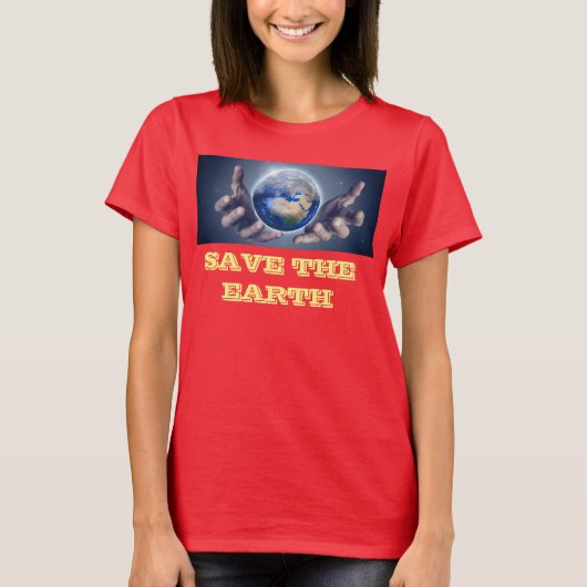 Dames rode T-shirt (Voorkant)
