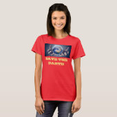 Dames rode T-shirt (Voorkant volledig)