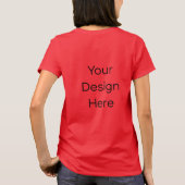 Dames Rode T-Shirt (Achterkant)