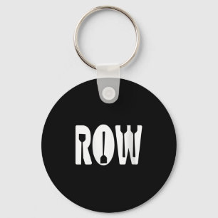Dames Roei Peddel Minimalistische Bemanning Team E Sleutelhanger