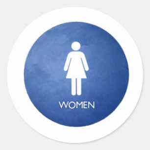 Dames Ronde Sticker