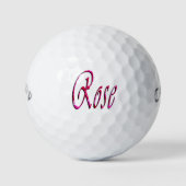 Dames, Roos, Golfballen (Voorkant)