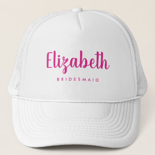 Dames Roze Bruidsmeisje Bachelorette Feest Team Trucker Pet