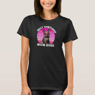 Dames Roze Duitse Herders Moeder Voor Vrouwen Herd T-shirt