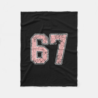Dames roze en witte nummer 67 jersey speler tenue fleece deken
