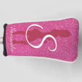 DAMES ROZE GLITTER GOLFHEADCOVER (Voorkant)